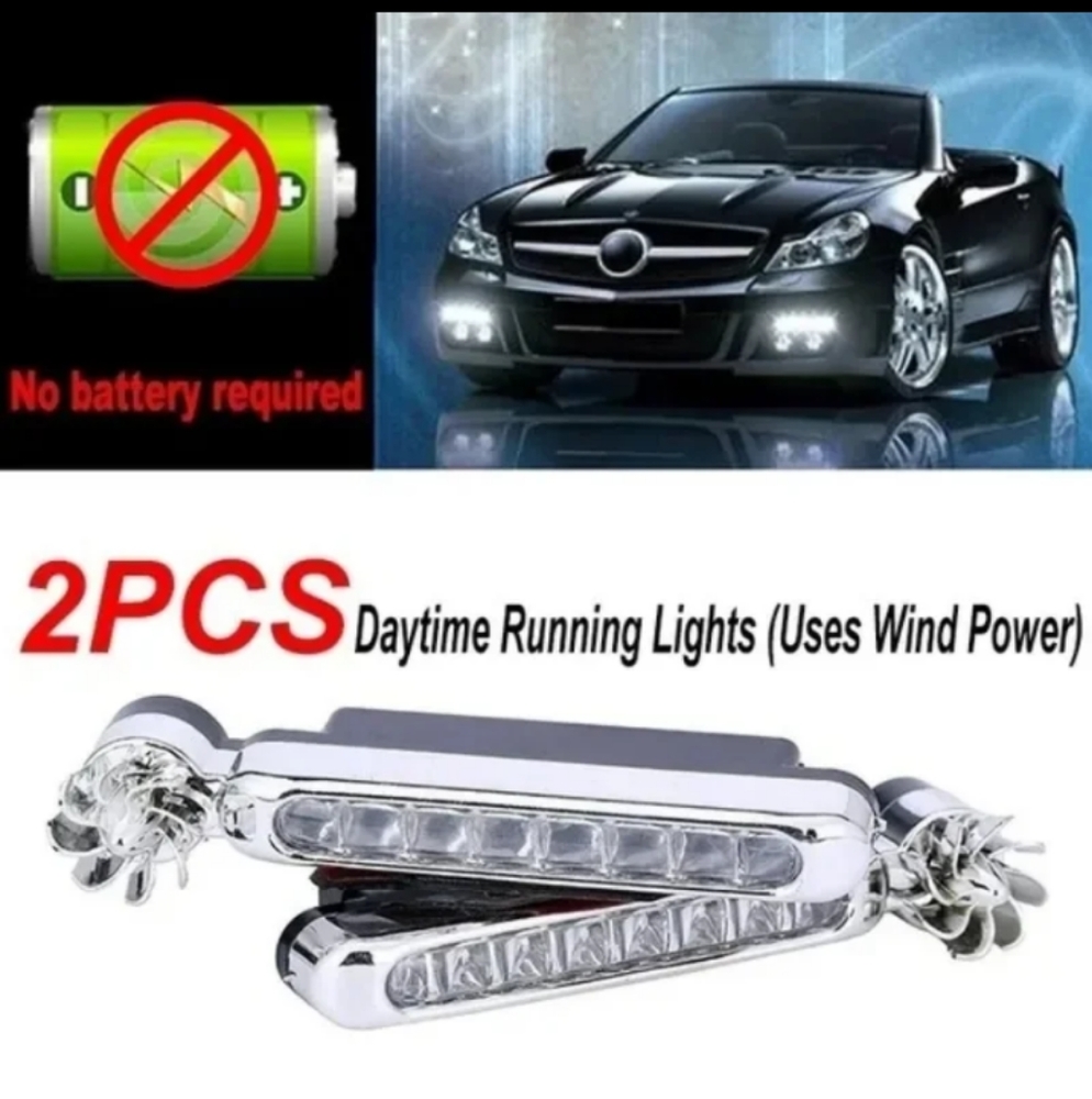 Wind 🌬️ Powered Car LED - Picture 5 of 5